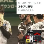 広島の粘り強い攻撃、Xの阪神ファンに「ゴキブリ野球」と言われてトレンド入りｗｗｗｗ