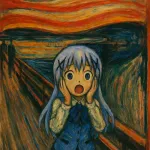 「チノちゃんをムンクの叫びにして」ChatGPT「ワカリマシタ」