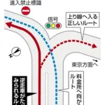 逆走事故の原因車両が誤進入したICを見たワイ、老人だけを責められなくなるwwwwww