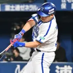 筒香嘉智　 .115(52-6) 1HR 2打点 OPS.399