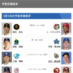 本日の予告先発、濃すぎる