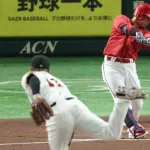 カープが巨人田中将大から5連打で3得点！坂倉ファビアン菊池3連続タイムリー！打者一巡の猛攻で先制攻撃