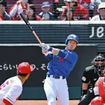 中日・上林誠知　打率チーム1位　本塁打チーム1位　打点チーム1位　opsチーム1位　盗塁チーム1位