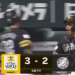 野村勇の一発！！第2号ソロホームランで勝ち越し！！
