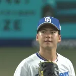 中日・金丸、プロ初投球は152キロ！！！ 初回3者凡退スタート