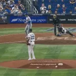 大谷翔平、第二打席は四球で出塁&今季10度目盗塁成功!!!!!!!!!!!