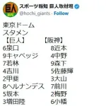 【巨人対阪神9回戦】4（二） 吉川 尚輝