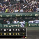阪神、スミ1勝利　中日に2試合連続2時間半ちょいで完封勝ち
