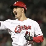 カープ矢野、巨人井上から先制タイムリースリーベース！新井監督＆藤井ヘッドらと早出特打ち→強打者の打球で先制打！！