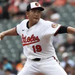 菅野智之さん、6回1/3を投げて6安打4失点、1四球、3三振