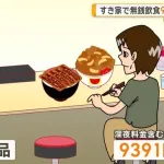 【悲報】弱男、すき家でドカ食い逃げし逮捕