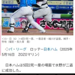 ロッテ、本日も盗塁3つを許して盗塁阻止率.049