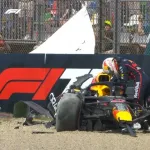 【悲報】F1角田さん、ちょいと車をぶつけてしまう