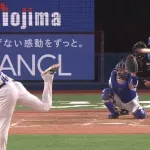 意外とパンチ力がある田中幹也、9回勝ち越しホームラン！