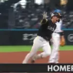 野村勇、先頭打者ホームラン！！一球でオゾン層を破壊