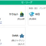 5/23セ順位　神=De-広巨====中===ヤ