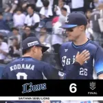 【ロッテ対西武9回戦】西武が6-1でロッテに快勝し2位浮上!球団2年ぶり1試合4発!西川先頭打者弾!長谷川2発!今井は8回1失点でリーグトップタイ5勝目!