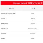 【悲報】Switch2は、Switch用「ニコニコ」「Abema」など非対応　任天堂、互換性情報を更新