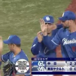 【ヤクルト対中日11回戦】中日が６－０でヤクルトに快勝し４カードぶり勝ち越し！今季初の先発野手全員安打！先発マラーは７回無失点で来日初勝利！ヤクルトは今季ワースト借金１４