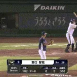 【オリックス対西武10回戦】オリックス・野口智哉、延長１１回に西武・山田からサヨナラホームラン！！！！！！！！！！！！！！！！！！！！！！
