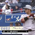 去年ベストナインの佐藤都志也が打率０割台という事実