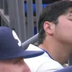 大谷翔平さん、試合中に寝てしまう