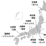 12球団、交流戦の移動距離www