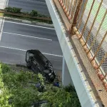 浜松市の高速落下男「無免許・他人の車・他人の子供」だった