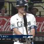 西武ネビン、初回先制タイムリー！