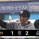 6月5日　ロッテ２－１巨人　先発種市が8回1失点の好投！9回決着つかず延長突入し10回二死満塁で髙部押し出し死球でサヨナラ勝利！