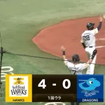 野村勇が2試合連続オゾン層を破壊　第6号3ランホームラン！！
