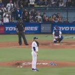 ドジャース戦で乱入者　球場騒然
