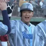 6月筒香嘉智 打率.500(8-4) 5四球 OPS1.567