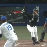 昨日、チーム唯一の打点をあげた田中晴也のバッティングがこちら