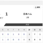 【2軍 ロッテvs.日本ハム】6-1で負け