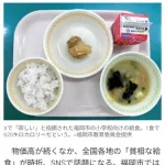 【朗報】小学校給食、唐揚げ一個のみ