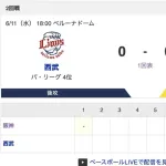 【虎実況】[6月11日] 阪神 vs 西武 2回戦（ベルーナドーム）18:00～