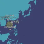 台風1号、発生する