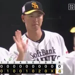 【ソフトバンク対DeNA2回戦】ソフトバンクが４－０でDeNAに連勝&カード勝ち越し！上沢７回無失点で５勝目！秋広移籍後初HR！川瀬２安打２打点！DeNAは３連敗
