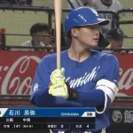 石川 昂弥(チ)　率.138(65-9) 本0 点4