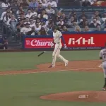 大谷翔平、第三打席はストレートの四球で三打席連続出塁