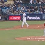 大谷翔平が2打席連続四球、9球でバット1度も振らず…4月対戦時は3の3で本塁打
