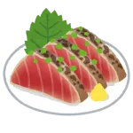 【画像】カツオのたたき食べる