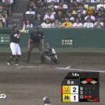 【阪神対ソフトバンク3回戦】ソフトバンク、８回表２アウト二塁から中村晃の７タイムリースリーベースでリードを再び２点に広げる！！！！！！！！！！