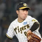 阪神・石井がブルペン投球。既に複数回目で順調な回復たどる