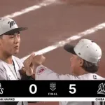 6月28日　ロッテ５－０ソフトバンク　先発石川柊が6回無失点の好投で今季3勝目！寺地・ポランコらの一発も飛び出し快勝！