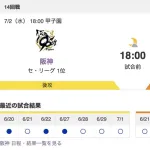 【虎実況】[7月2日] 阪神 vs 巨人 14回戦（甲子園）18:00～
