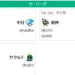 7/2セ順位 神====広=-巨De====中=========ヤ