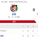 【試合結果】ヤクルト5-0広島　中村優斗が5回無失点でプロ初勝利！増田珠が1号3ラン！