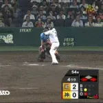 【阪神対巨人15回戦】阪神、4回裏1アウト一三塁から大山のタイムリーで1点差に詰め寄る！！！！！！！！！！！！！